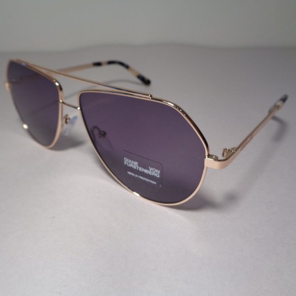 Diane von Furstenberg ARIA Gold New Sunglasses display picture 2